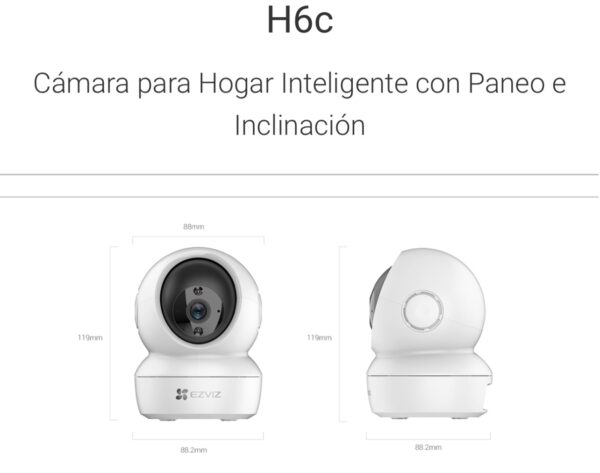 Cámaras Smart WIFI Audio FHD C6N/H6c, Interior - Image 3