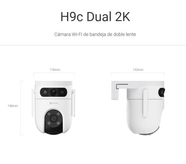 Cámaras Smart WiFi Audio 2K y 3K H9c, Exterior - Image 2
