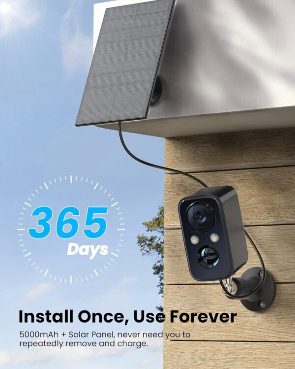 Cámara Smart WiFi Batería Solar HD, Exterior - Image 3
