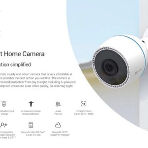 Cámaras Smart WiFi Audio FHD H3c, Exterior