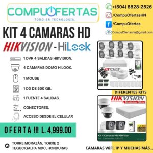 Kit 4 Cámaras HD, Oferta