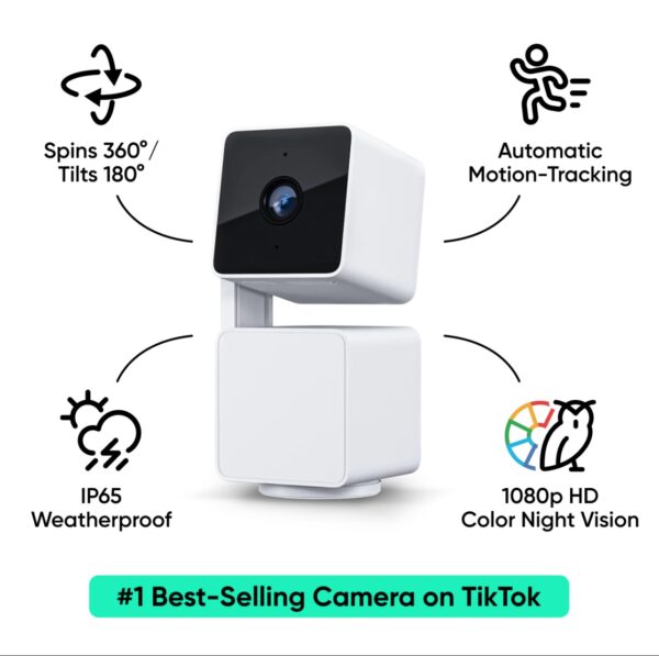 Cámara Wyze Cam Pan V3 FHD, Exterior