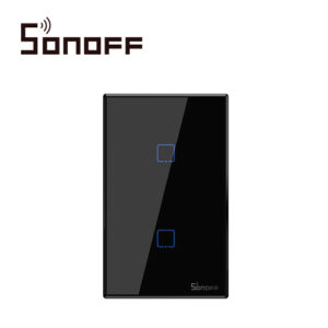 INTERRUPTOR TOUCH SMART DOBLE NEGRO