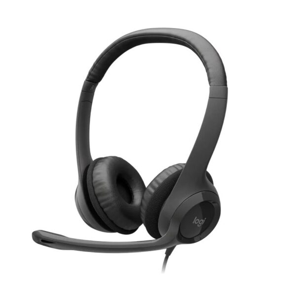 AUDIFONO CON MICROFONO ESTEREO LOGITECH USB 2.0 NEGRO