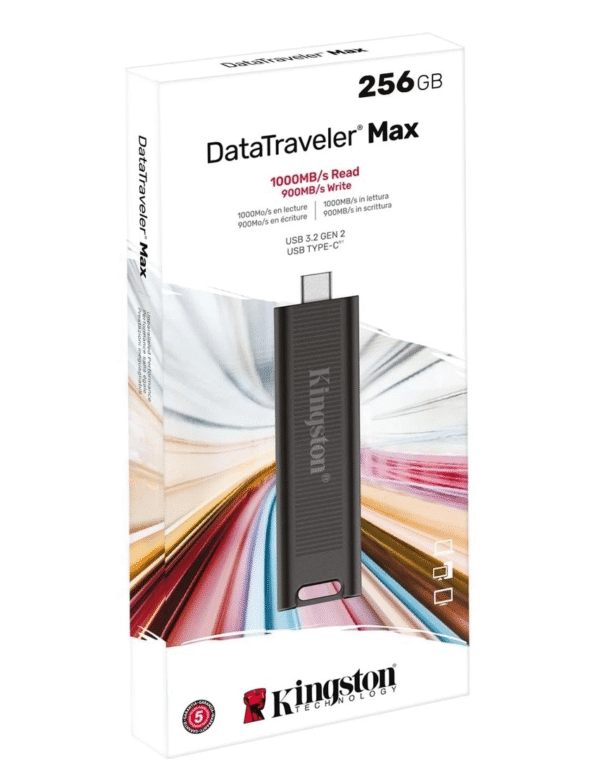 USC 3.2 GEN 2 DataTraveler Max Tipo-C 256GB - Negro