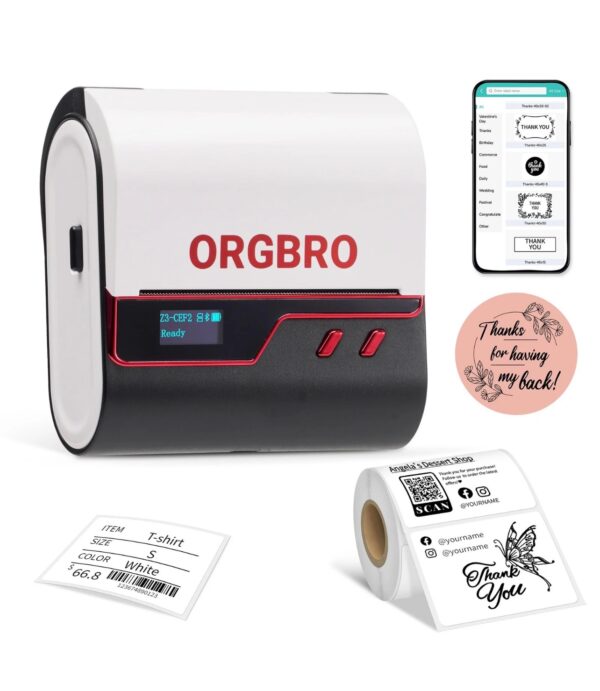 Impresora Térmica Bluetooth para etiquetas,  3'' Portable, Z3 Label Maker Machine with Tape. - Image 7