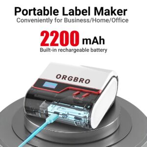 Impresora Térmica Bluetooth para etiquetas,  3'' Portable, Z3 Label Maker Machine with Tape.