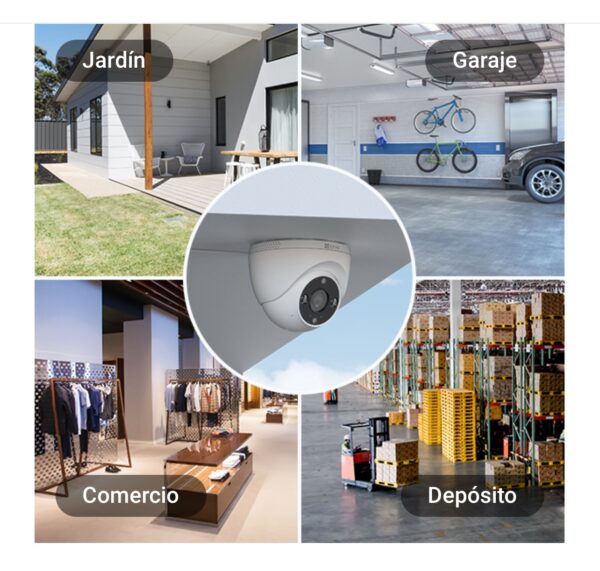 Cámara Domo H4 WiFi 2K, interior/exterior - Image 2