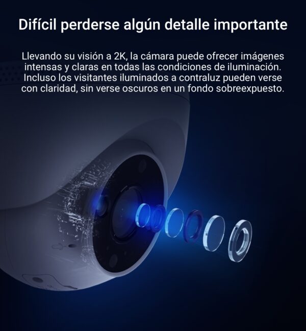 Cámara Domo H4 WiFi 2K, interior/exterior - Image 3