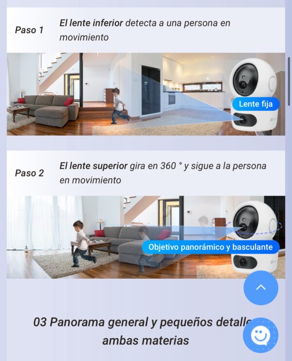 Cámara Smart H7c Dual, 360g, 2K, Interior - Image 4