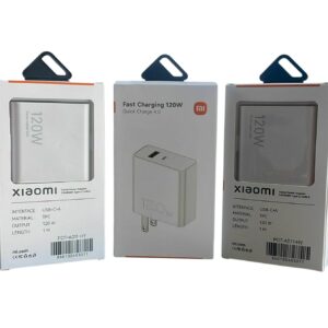 CARGADOR DOBLE USB Y C COLOR BLANCO 120W